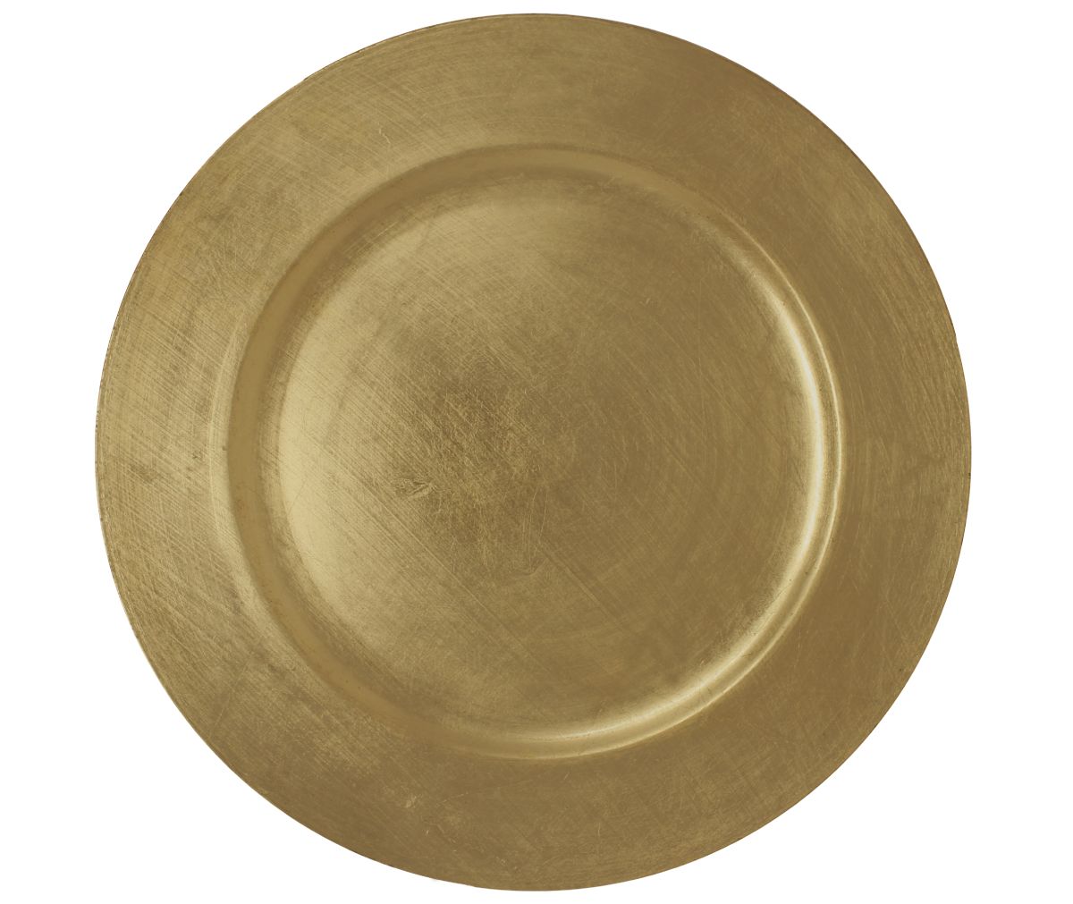 Charger Brushed Gold Round 13